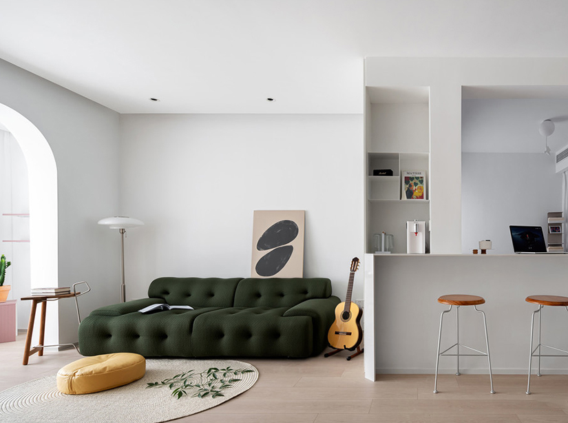 现代 | 酷飒小姐姐的 开阔一人居